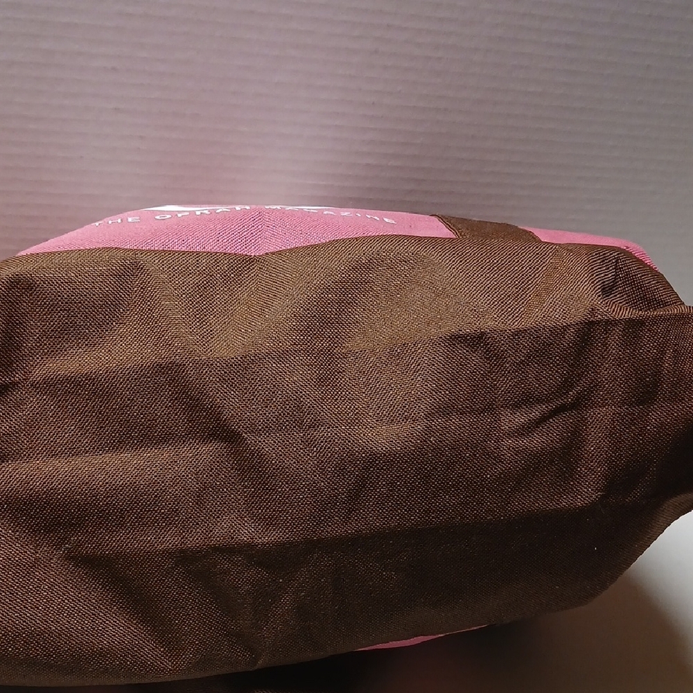 The Oprah Magazine Pink Brown Tote Bag GUC - Picture 5 of 9